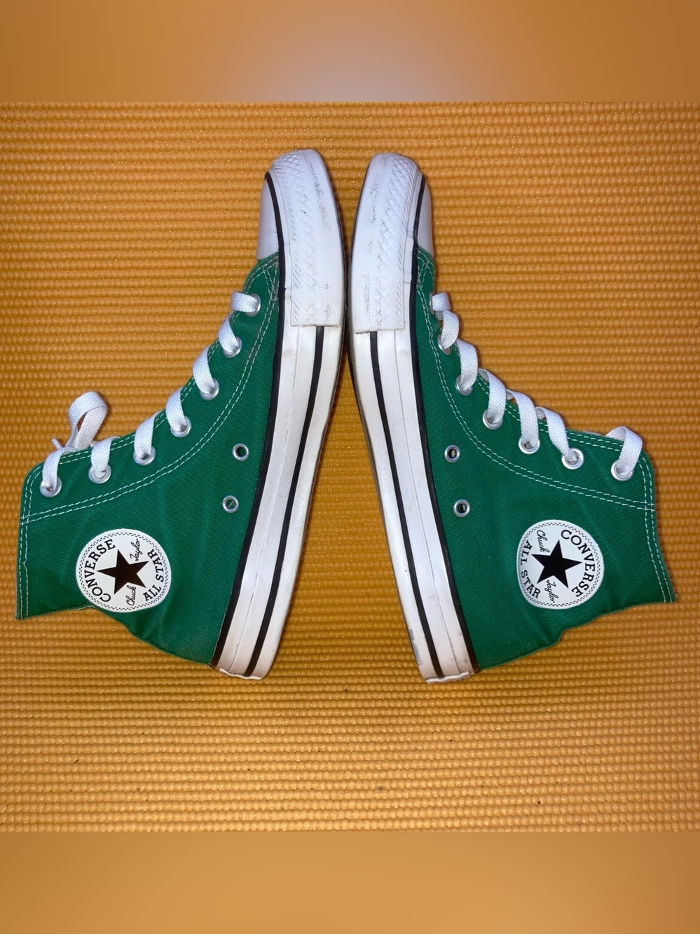 Green High-Top Converse All Star Canvas Sneakers for Women size 9 - Picture 6 of 8